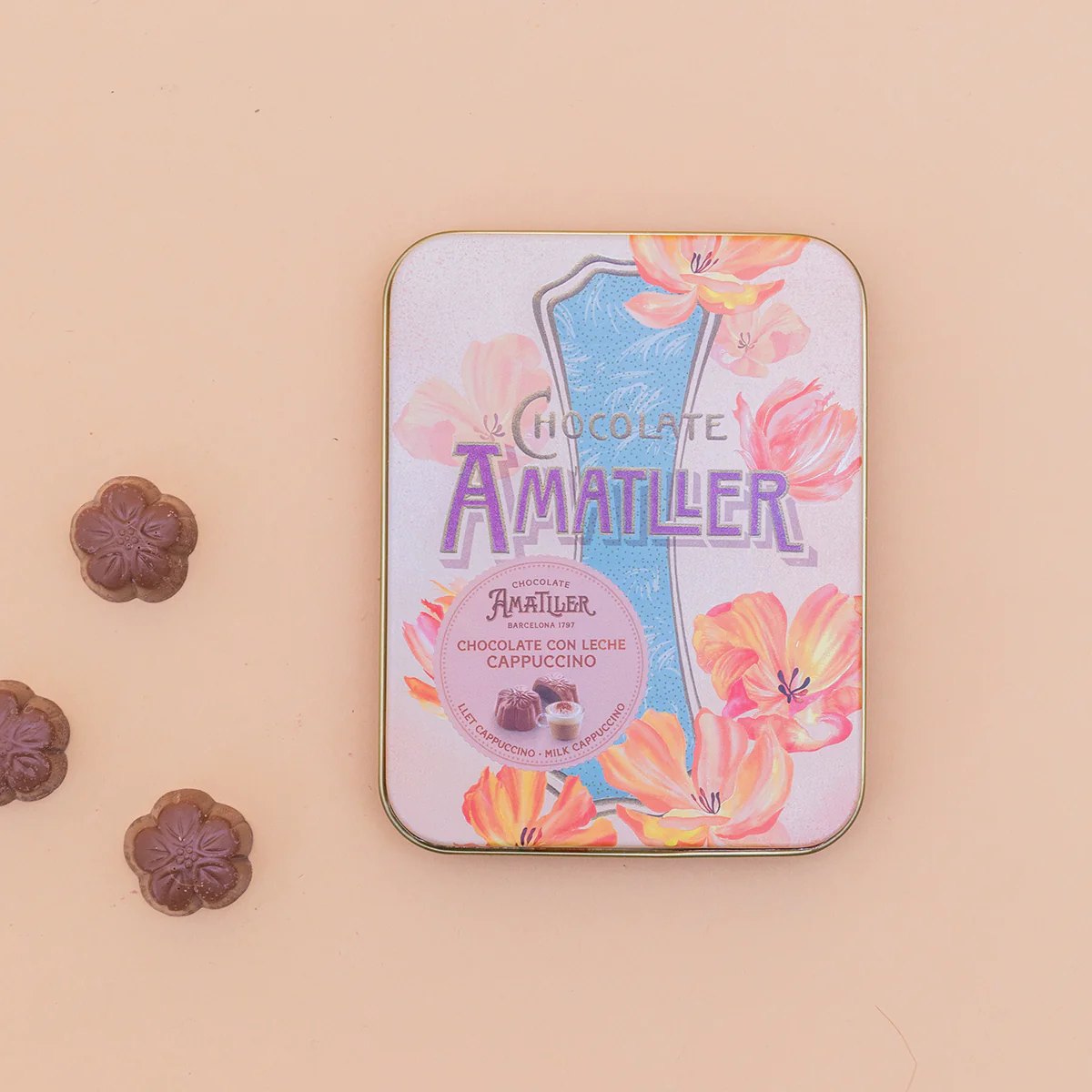 Bombones Flores con Capuccino Amatller 72g
