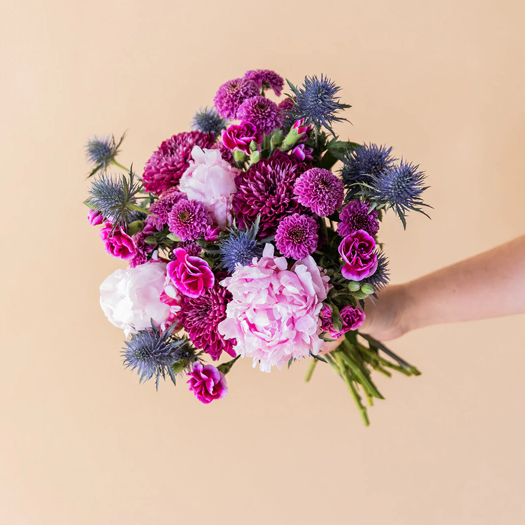 Mon Amour - Mini Ramo con Peonías Rosas - Image 3