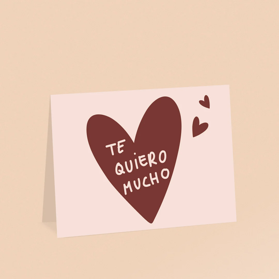 Te quiero mucho - Tarjeta